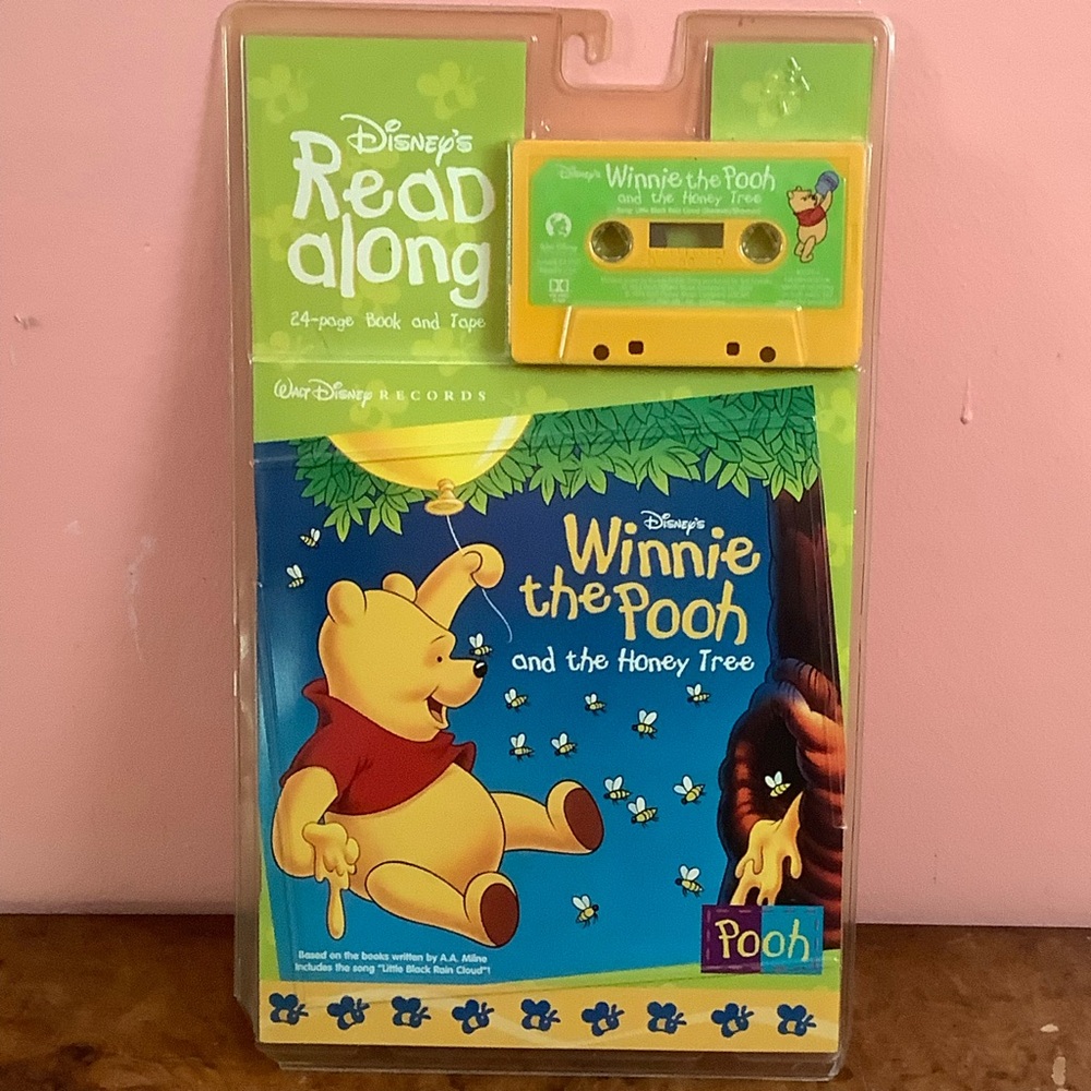 Disney Winnie The Pooh And Honey Tree Cassette & Read Along Book New